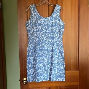 Blue Ginger Tropical Batik Print Mini Dress, Size Small